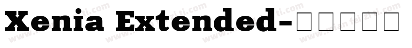 Xenia Extended字体转换